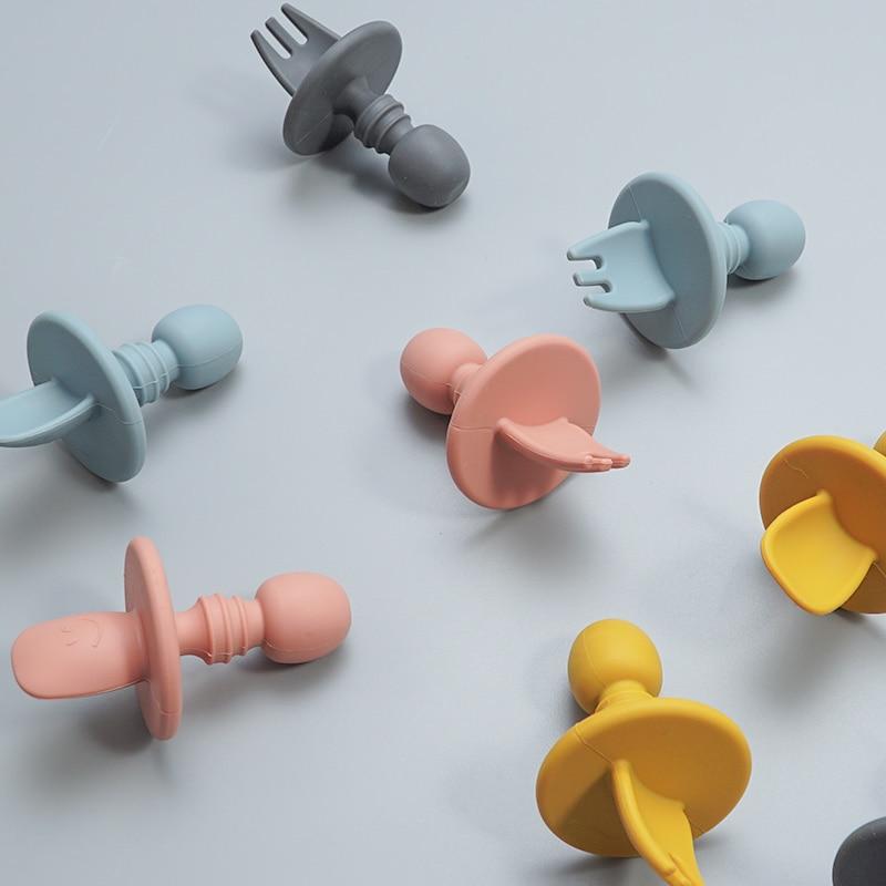 CuttieSpoon™ | Cuillère et fourchette pour bébé | Maman - Maman en Or